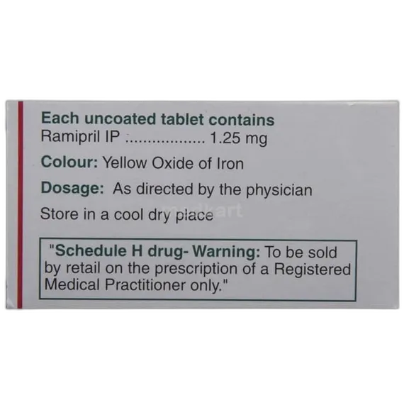ramipres 1.25mg tablet 10's